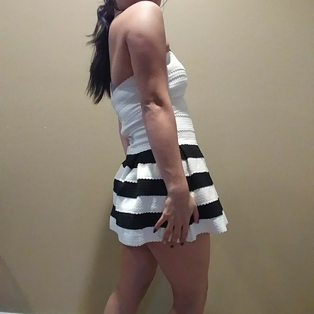 Wildcat B&W Bandage Dress